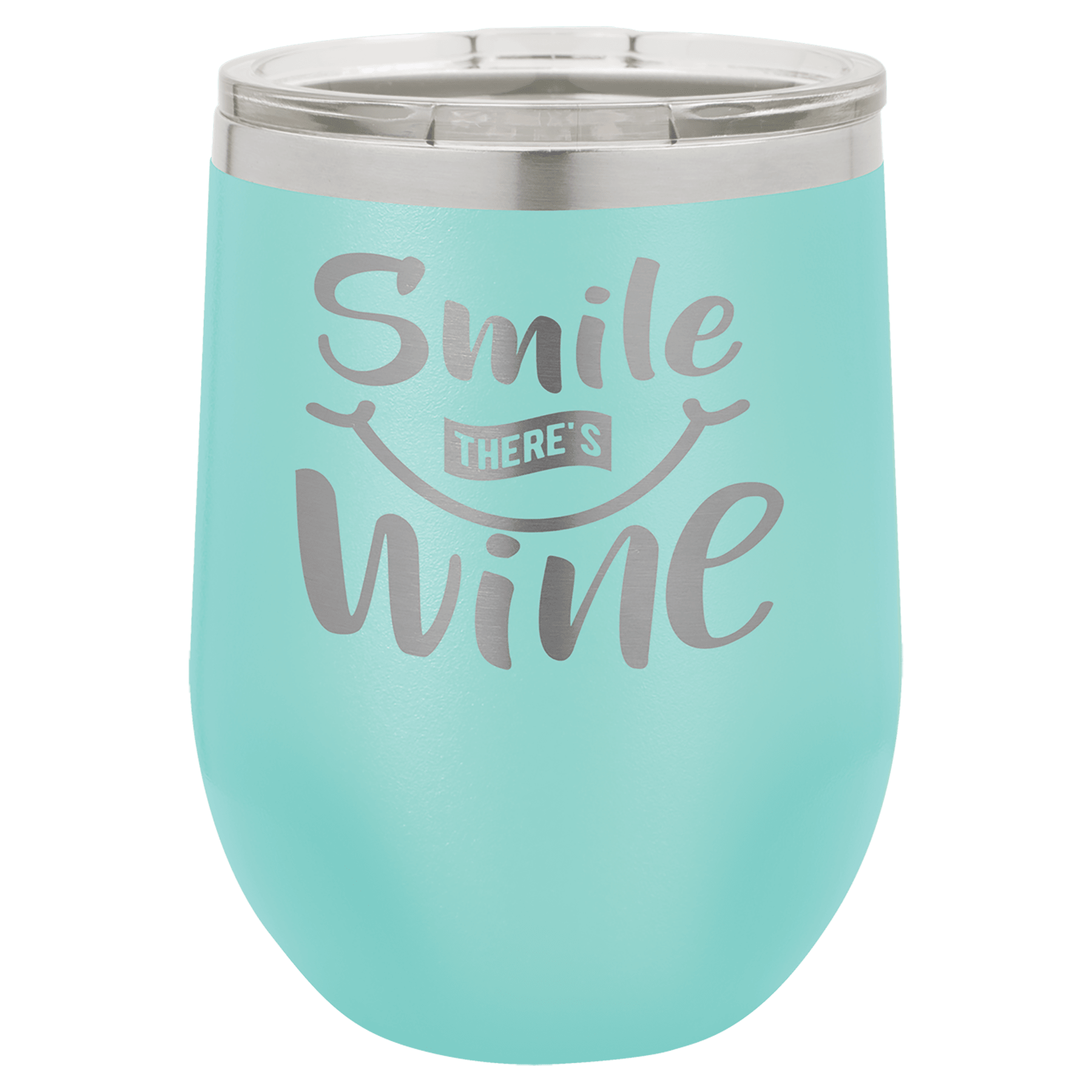 12 oz teal stemless PC Trophies & Awards SGA Grp - Giftware