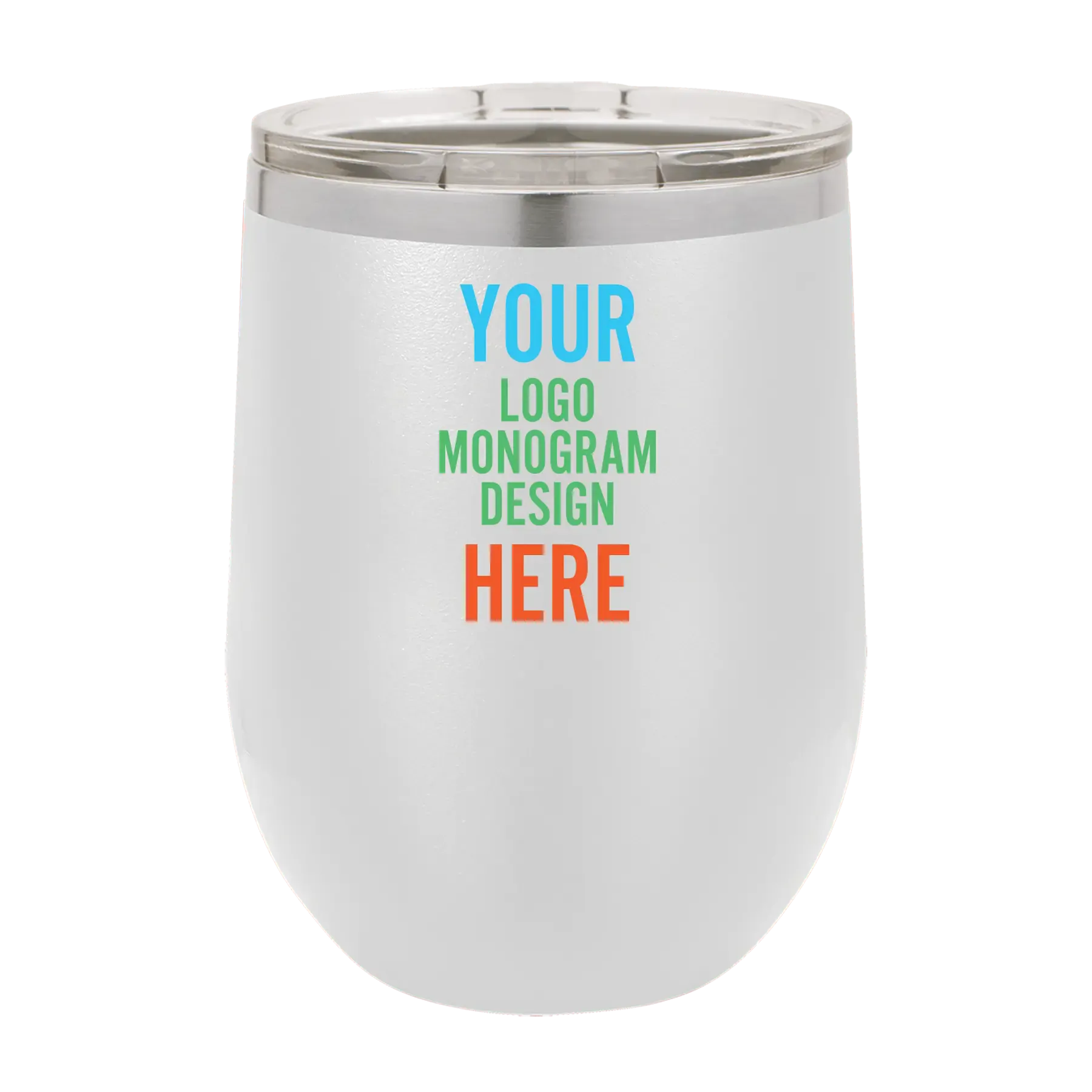 12 oz white sub stemless PC Trophies & Awards SGA Grp - Giftware