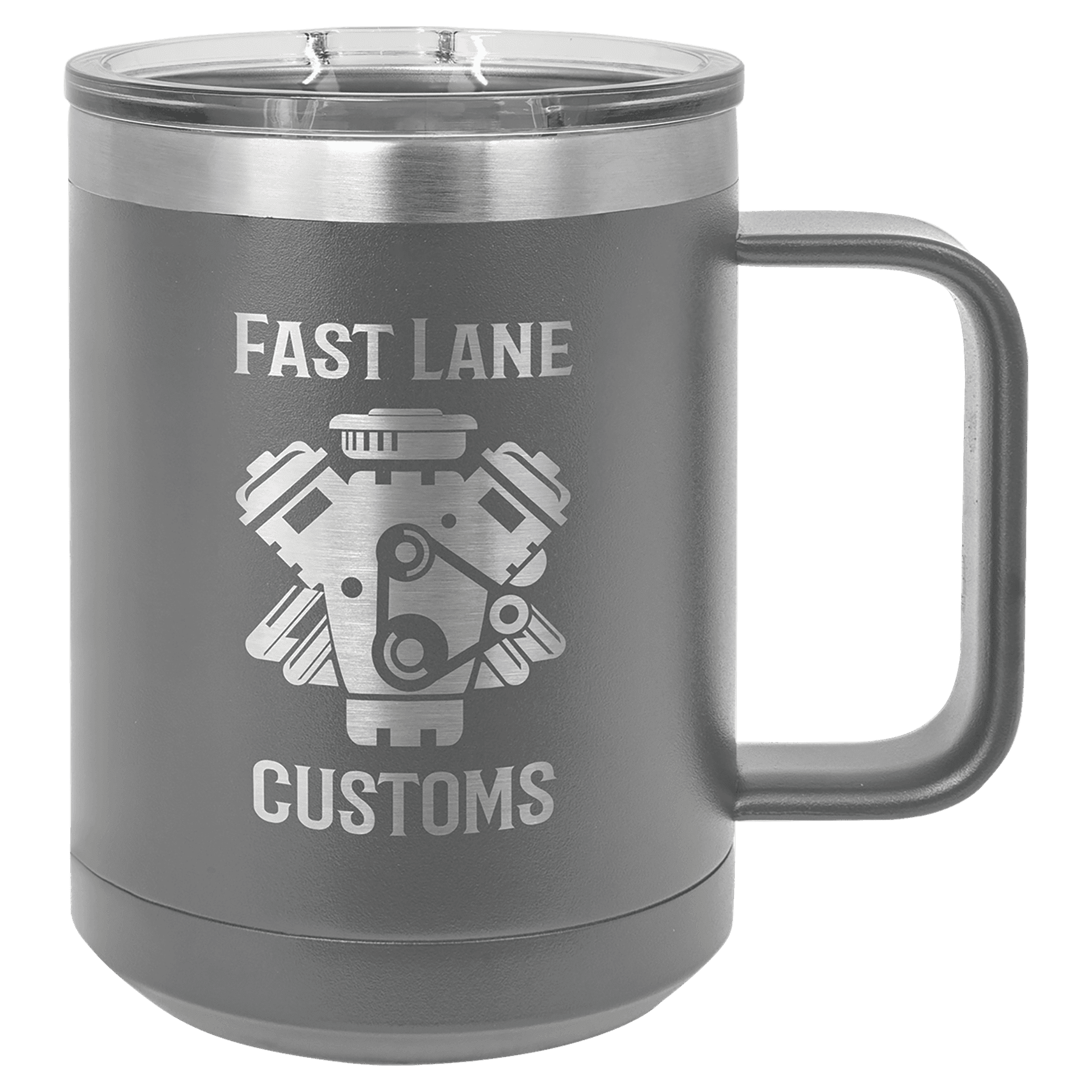 15 Oz Dark Grey Mug PC Trophies & Awards SGA Grp - Giftware