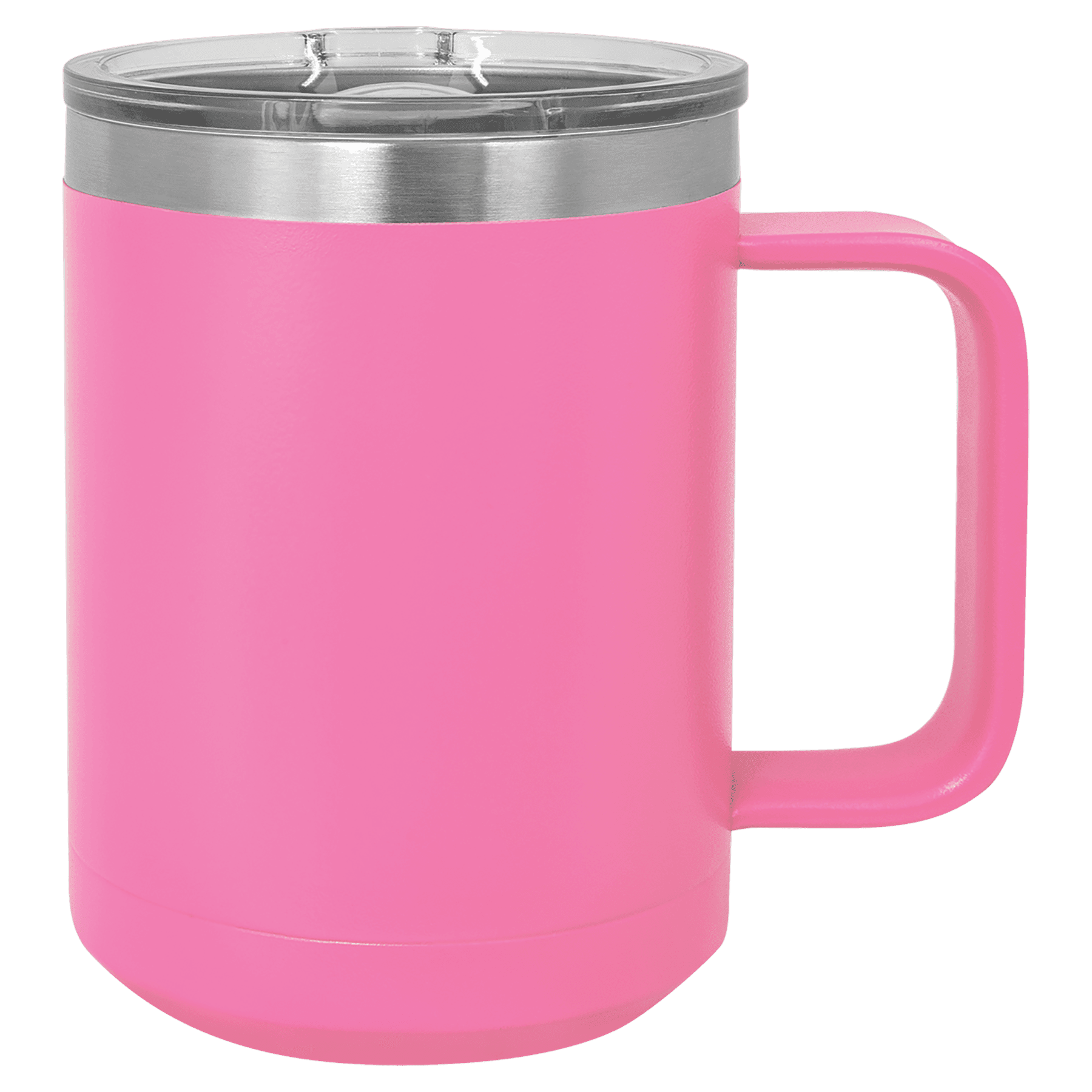 15 oz Pink Insulated Mug with Slider Lid PC Trophies & Awards SGA Grp - Giftware