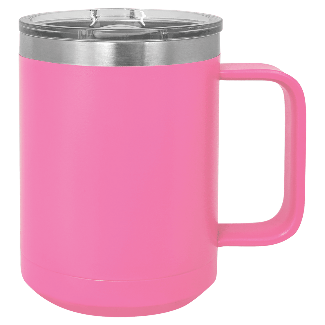 15 oz Pink Insulated Mug with Slider Lid PC Trophies & Awards SGA Grp - Giftware