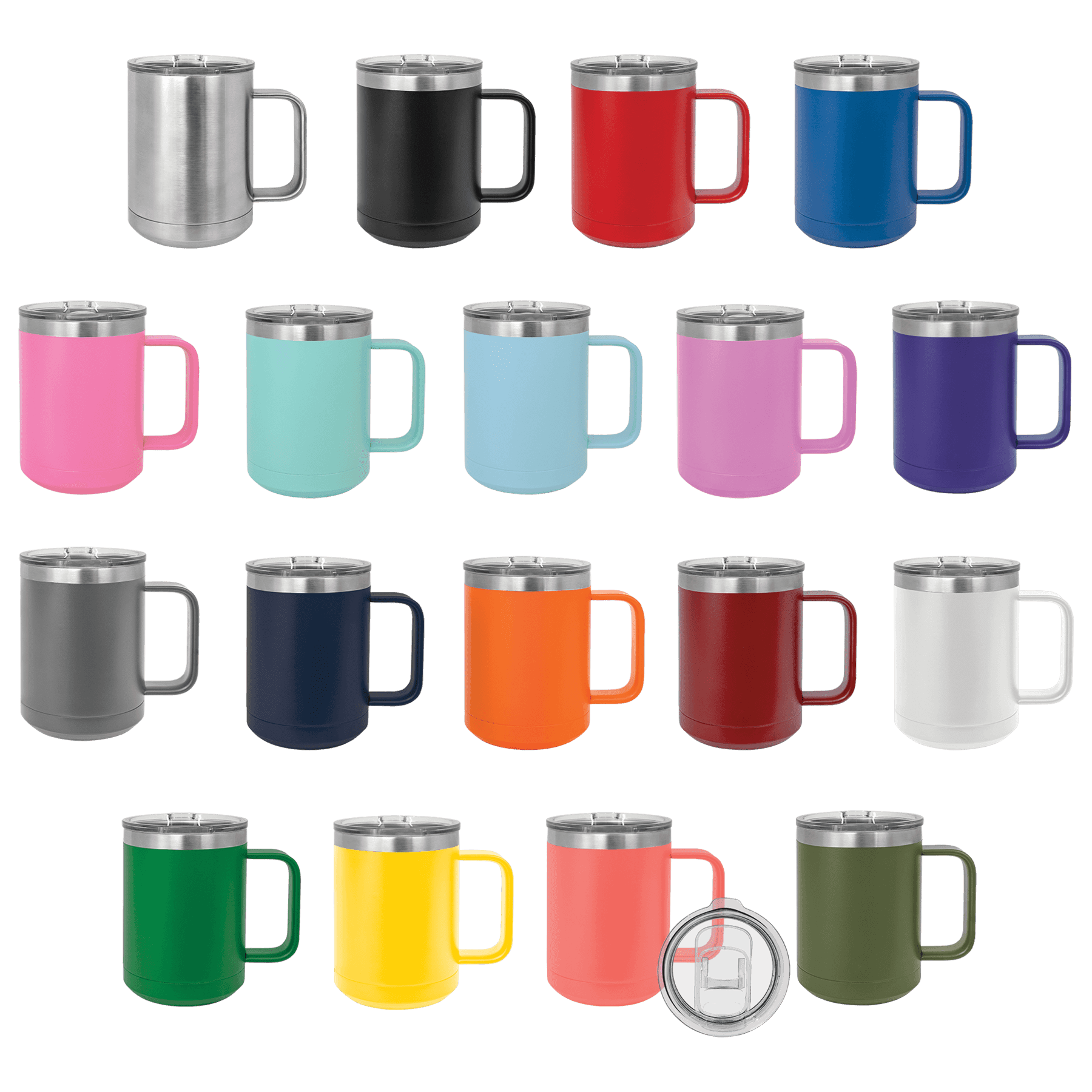15 oz. Vacuum Insulated Mug with Slider Lid (all colors) PC Trophies & Awards SGA Grp - Giftware
