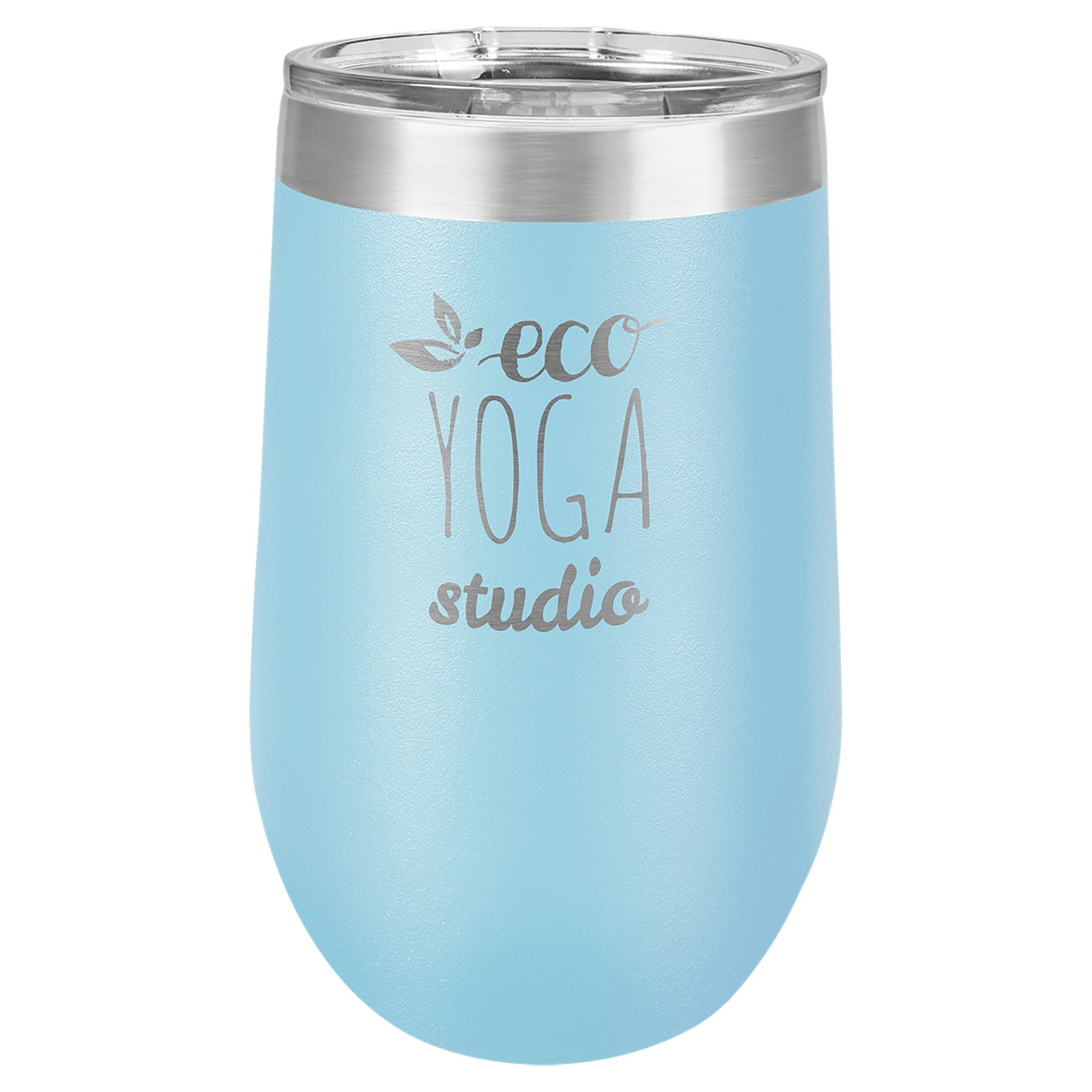 16 oz Baby blue stemless PC Trophies & Awards SGA Grp - Giftware