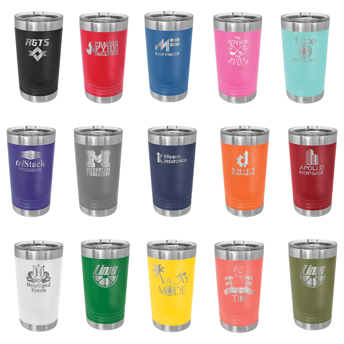 16 oz. Pint with Slider Lid (all colors) PC Trophies & Awards SGA Grp - Giftware