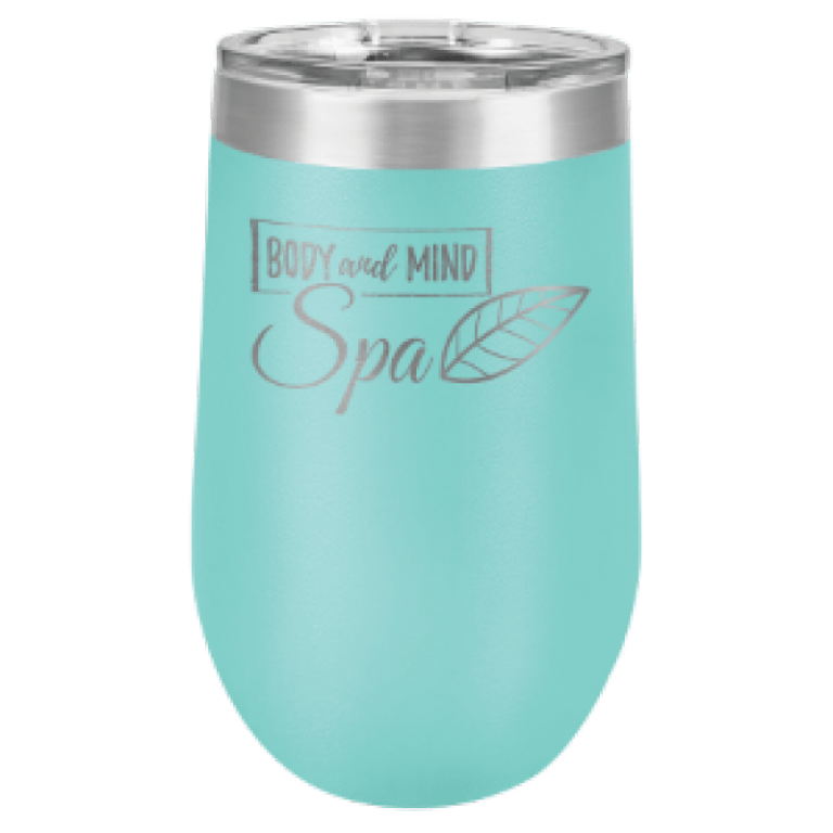 16 oz teal tumbler stemless PC SGA Grp - Giftware