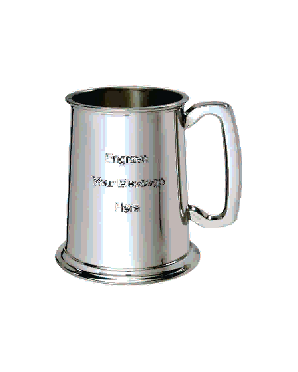 19 oz Glass Bottom Pewter Tankard (A7733) Trophies & Awards SGA Grp - Giftware