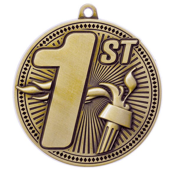 1st Place medallion Tempo 2.25 inch – gold