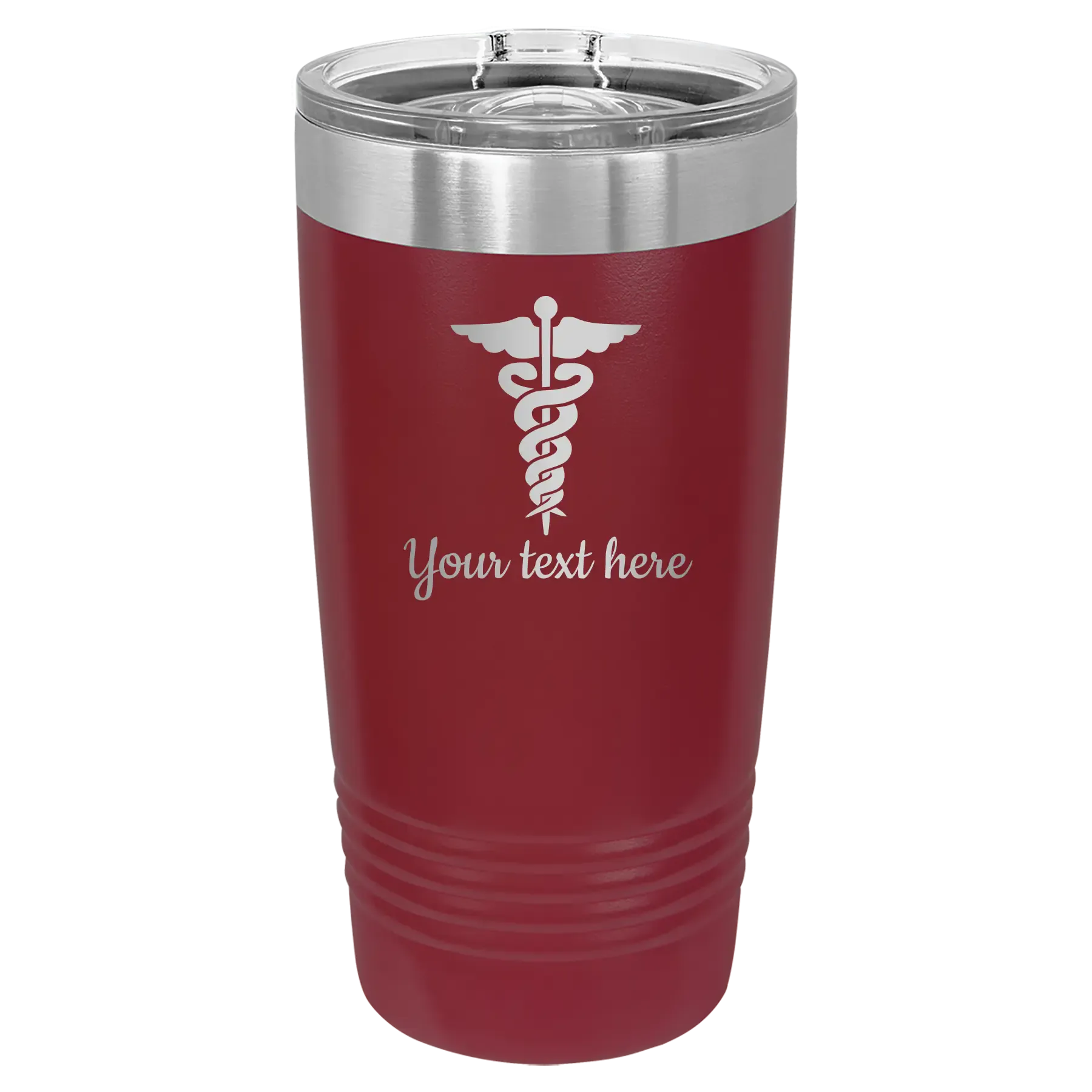 20 oz maroon tumbler w/slider PC Trophies & Awards SGA Grp - Giftware