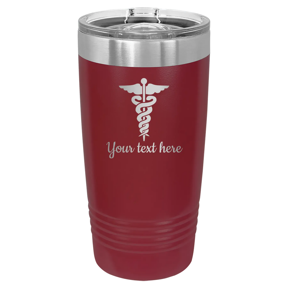 20 oz maroon tumbler w/slider PC Trophies & Awards SGA Grp - Giftware