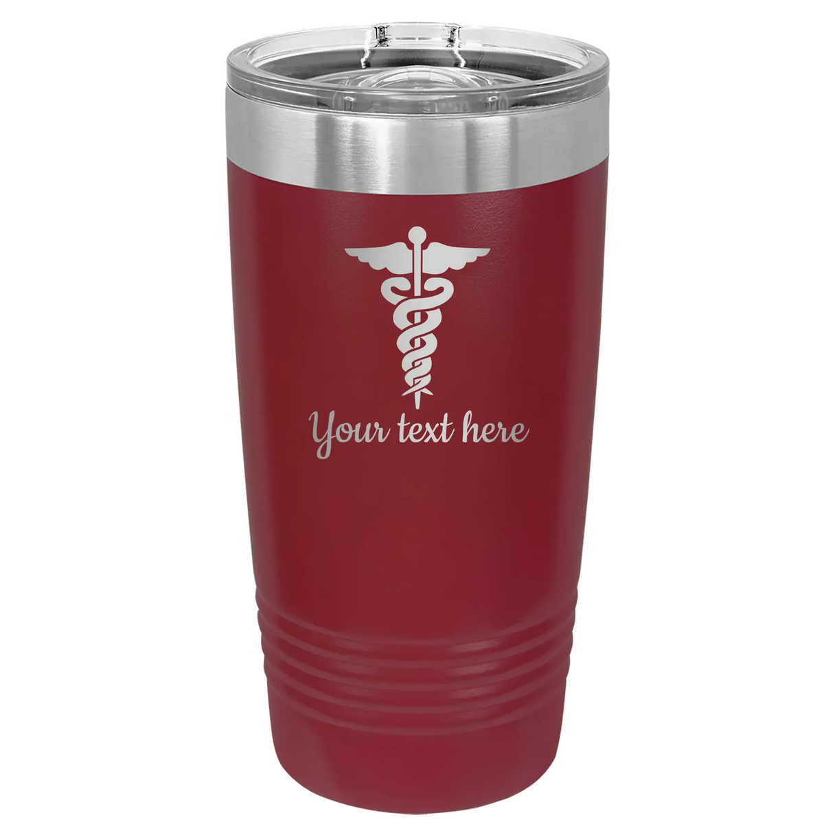 20 oz maroon tumbler w/slider PC Trophies & Awards SGA Grp - Giftware