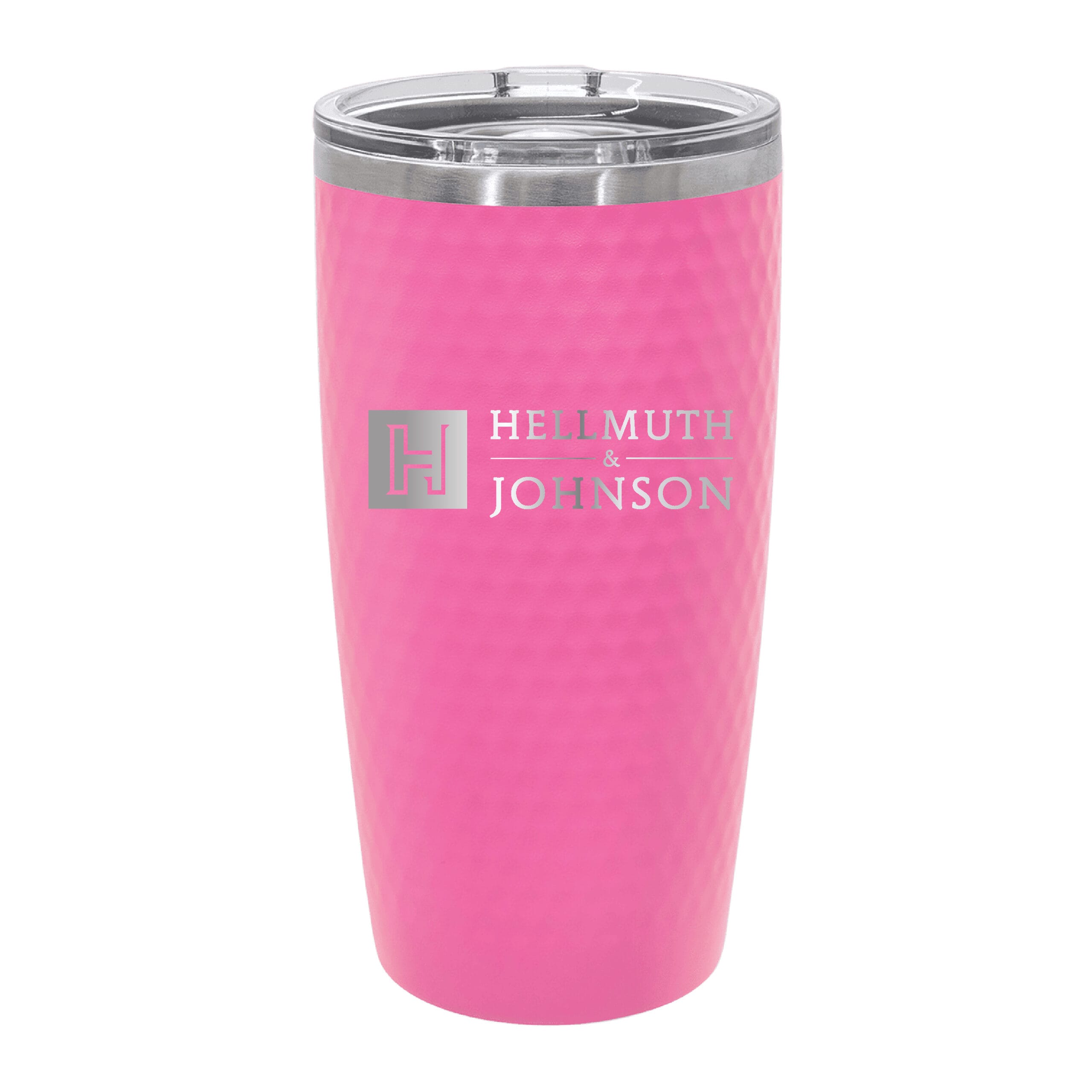 20 oz pink golf dimple tumbler PC Trophies & Awards SGA Grp - Giftware