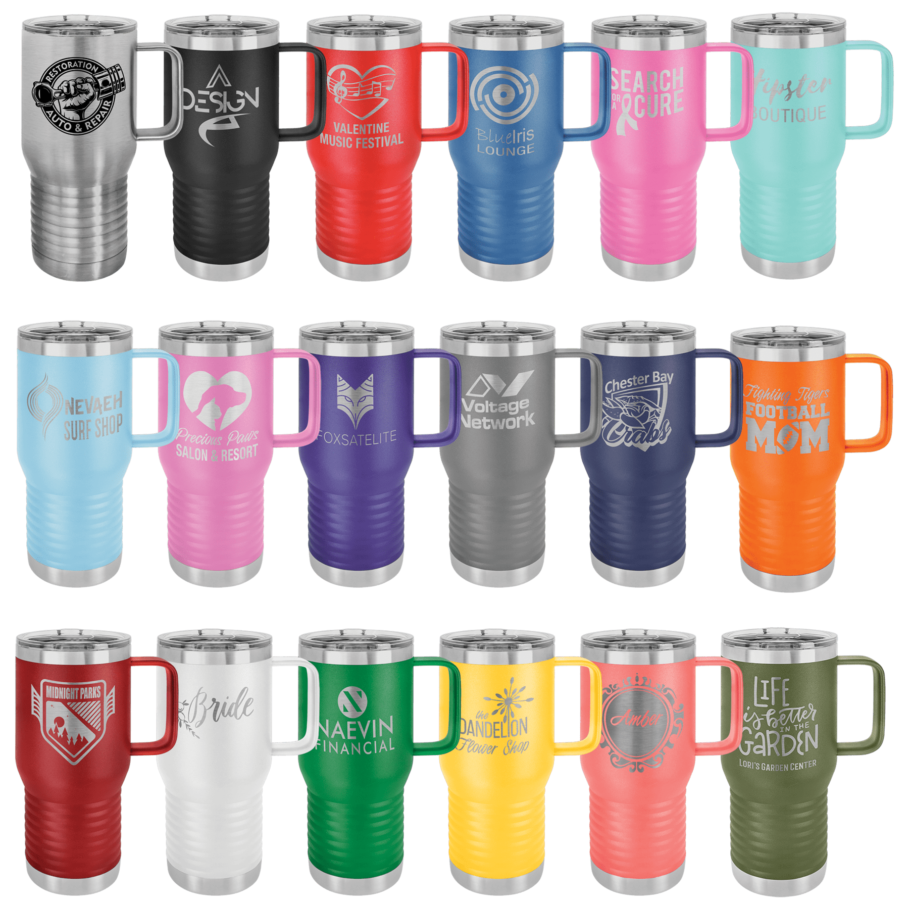 20 oz. Vacuum Insulated Travel Mug with Slider Lid (all colors) PC Trophies & Awards SGA Grp - Giftware