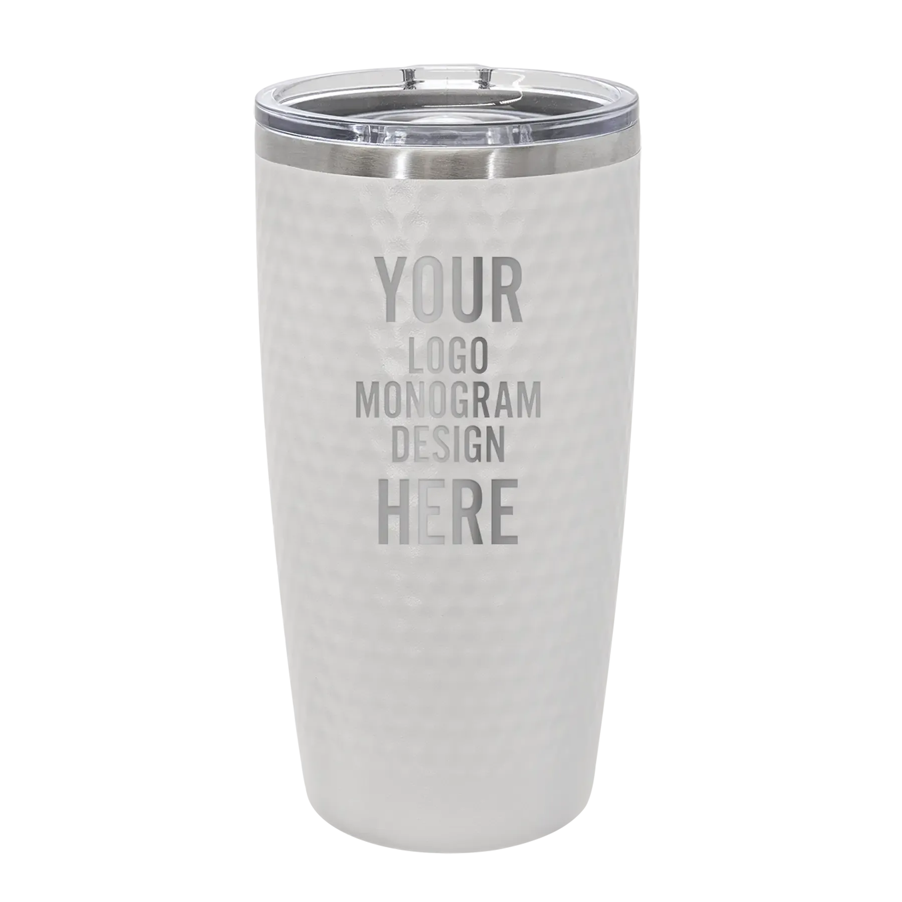 20 oz white golf dimple tumbler Trophies & Awards SGA Grp - Giftware