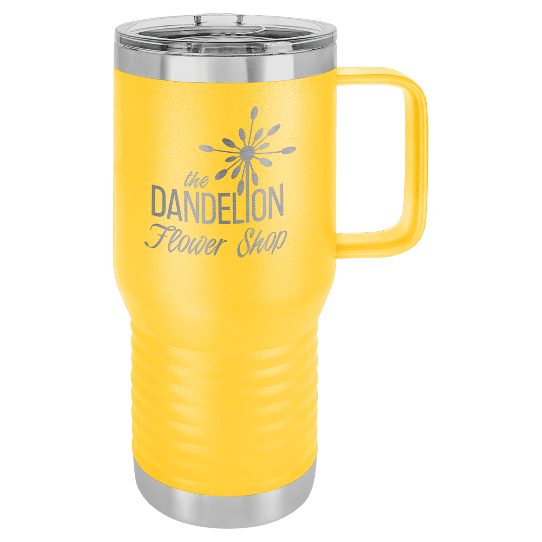 20 oz yellow travel mug PC Trophies & Awards SGA Grp - Giftware