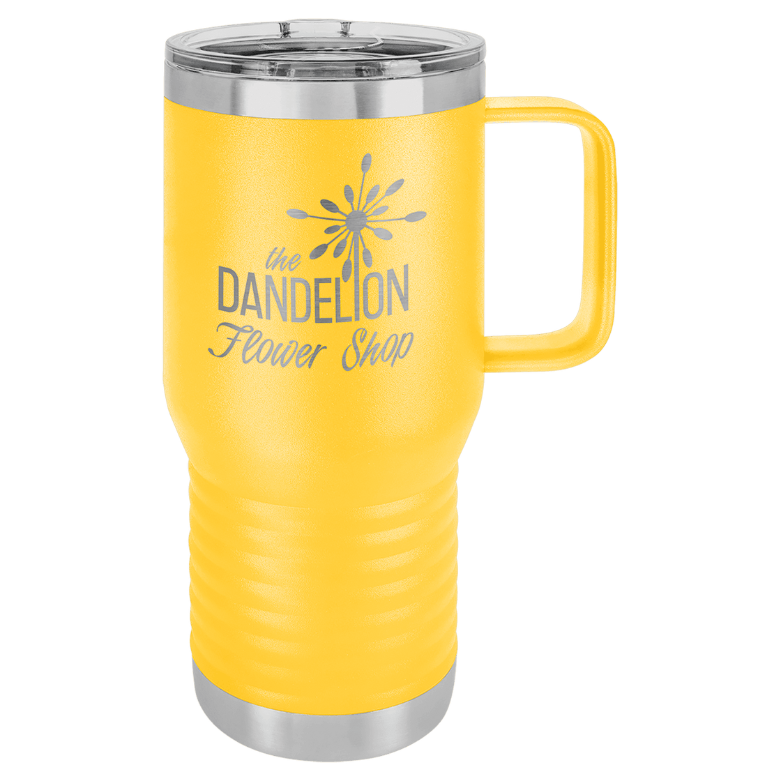 20 oz yellow travel mug PC Trophies & Awards SGA Grp - Giftware