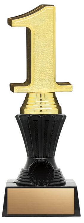 3-D Nexus Twister Gold 1st on Large Black Base, 8 1/2
