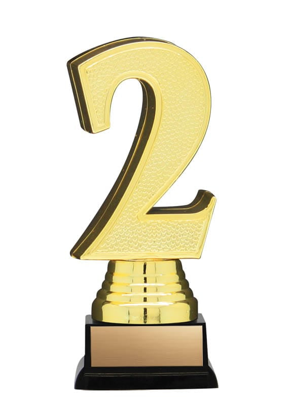 3-D Nexus Twister Gold 2nd on Small Black Base, 5