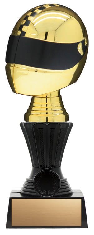 3-D Nexus Twister Gold Racing on Large Black Base, 8 1/2