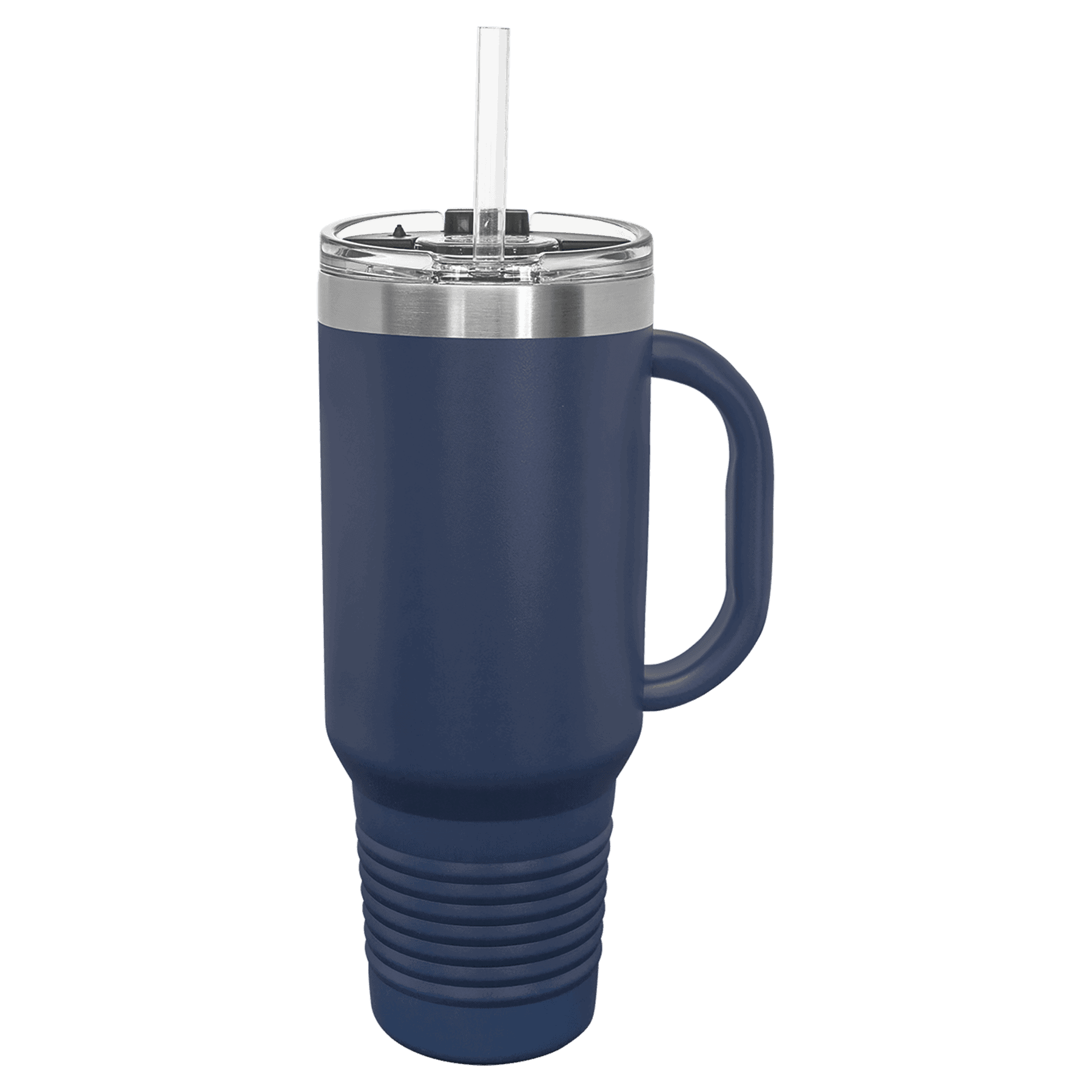 40 oz navy blue travel mug with handle PC Trophies & Awards SGA Grp - Giftware