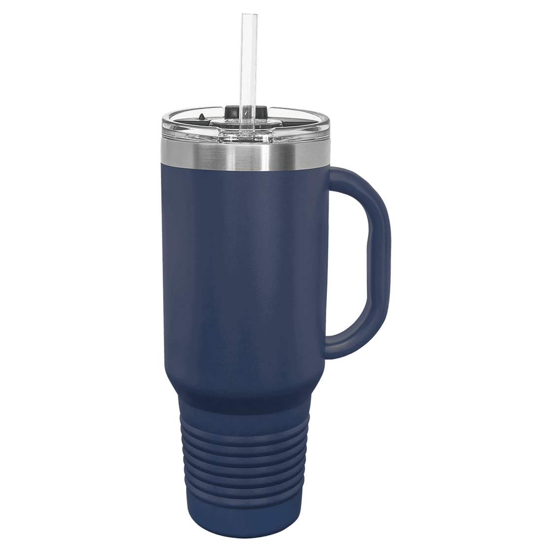 40 oz navy blue travel mug with handle PC Trophies & Awards SGA Grp - Giftware