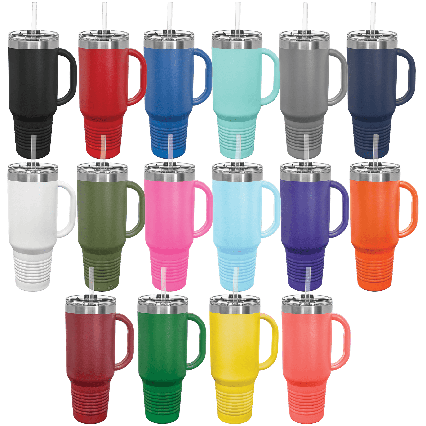 40 oz. Travel Mug with Snap Lid & Straw (all colors) PC Trophies & Awards SGA Grp - Giftware