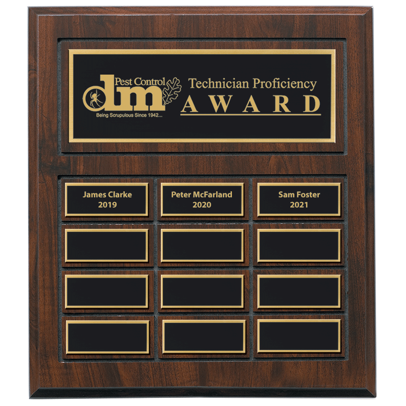 Perpetual Plaque with Name Plates & Header Plate, 12/18/24 Plates – main view