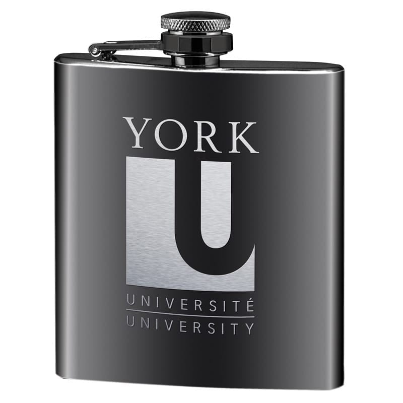 6 oz Flask, Stainless Steel Gunmetal