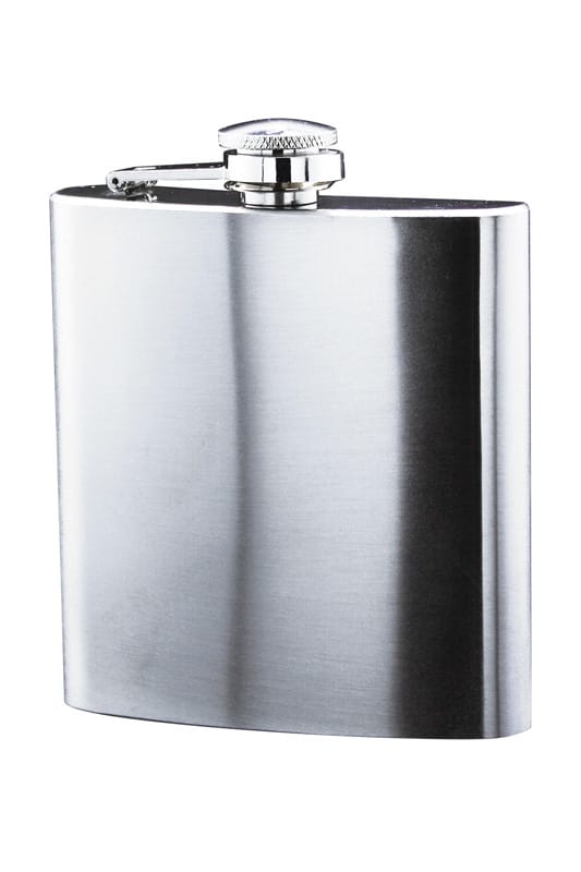 6 oz Flask, Stainless Steel Satin Finish