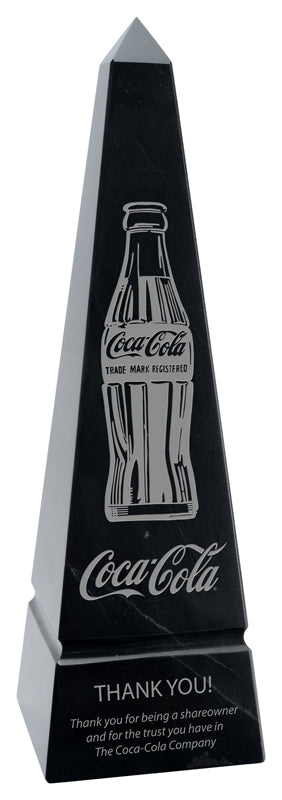 Black Marble Obelisk Stone Award