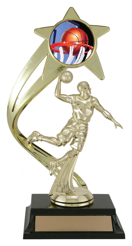 Shooting Star Basketball Riser Trophy