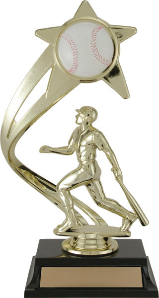 Shooting Star Baseball Riser Trophy