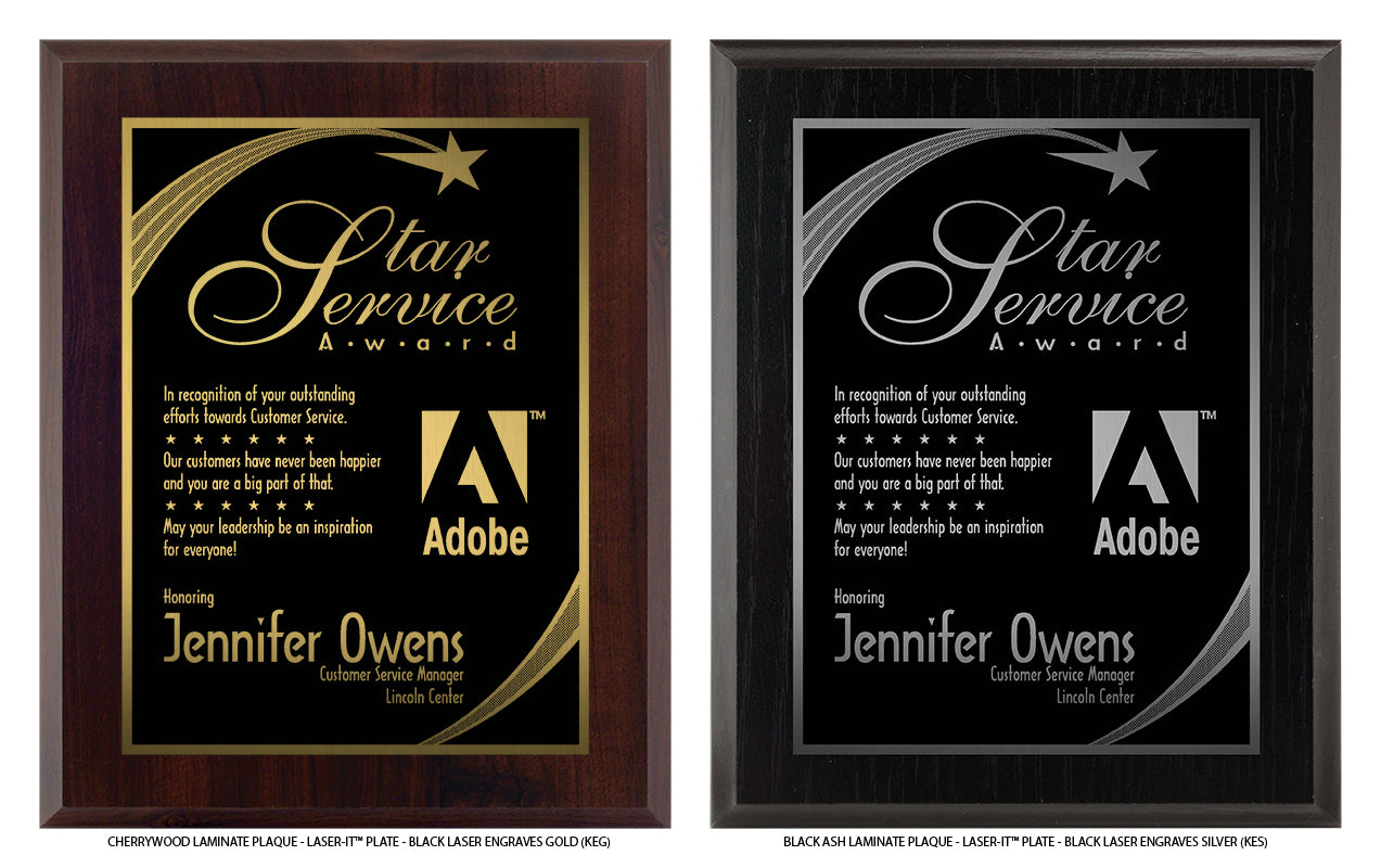 Executive Style Engraved • Two-Tone Plaque