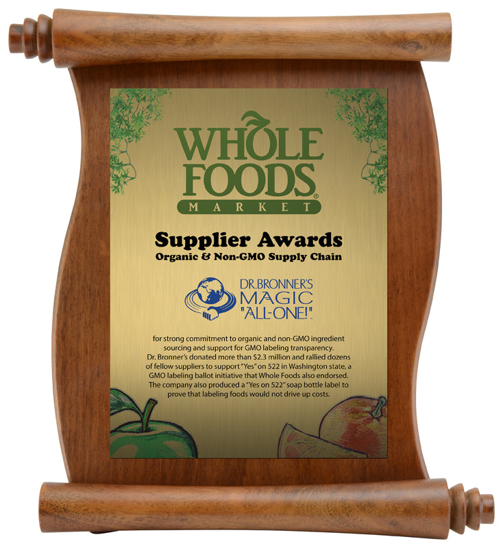 Walnut Finish Scroll with a Sublimated Plate Plaque