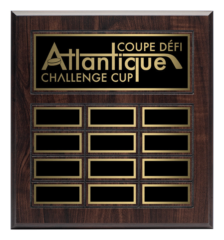 Grooved Laminate Annual Plaque - Cherrywood
