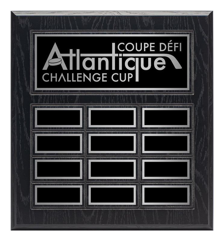 Grooved Laminate Annual Plaque - Black Ash