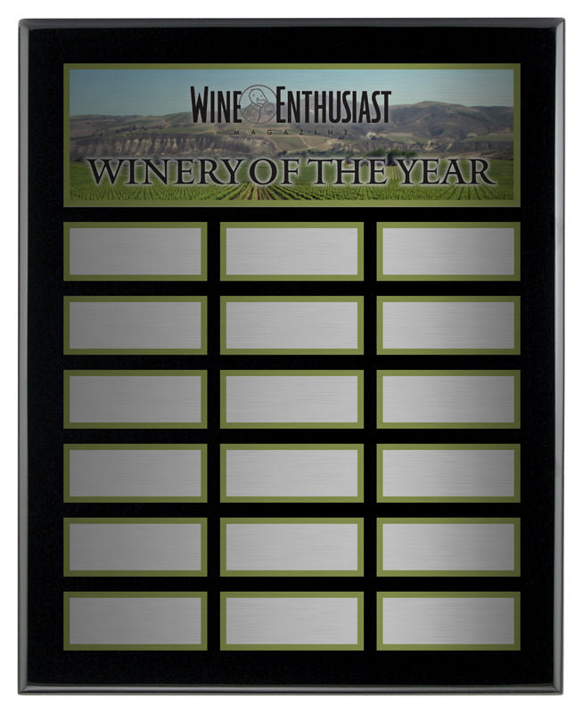 Black Sublimated Annual Annual Plaque