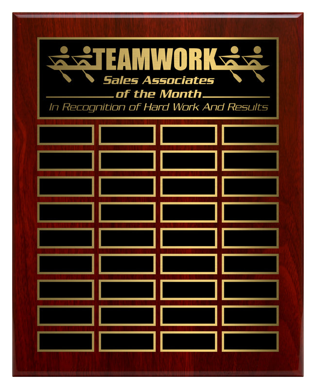 Rosewood Laser Engraved Annual Annual Plaque