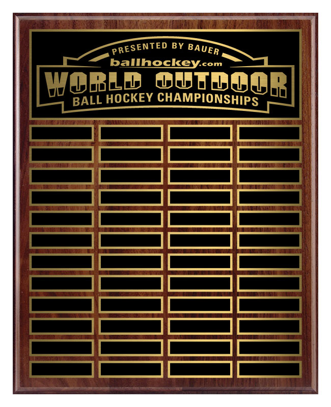 Traditional Bevel Annual Plaque