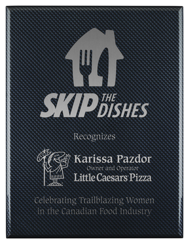 Carbon Fiber Laser Engraved Plaque