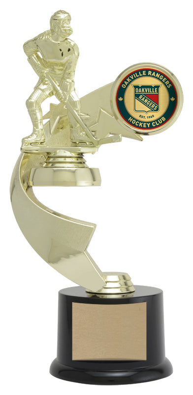 Ribbon Star Riser Hockey Riser Trophy