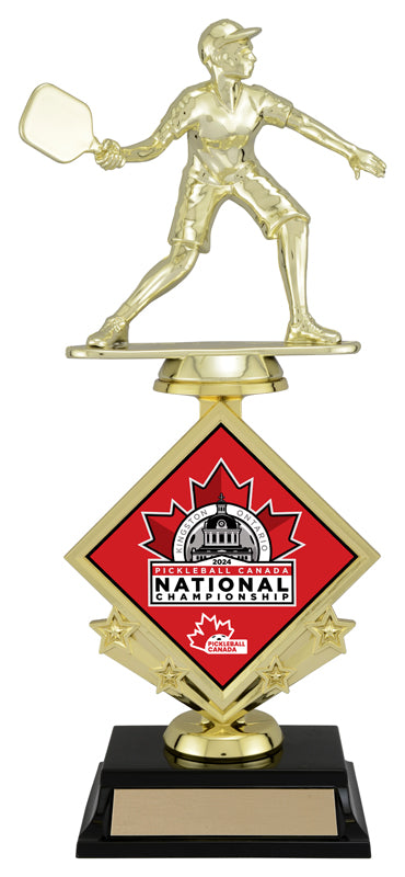 Pickleball, Diamond Star Riser - Female Riser Trophy
