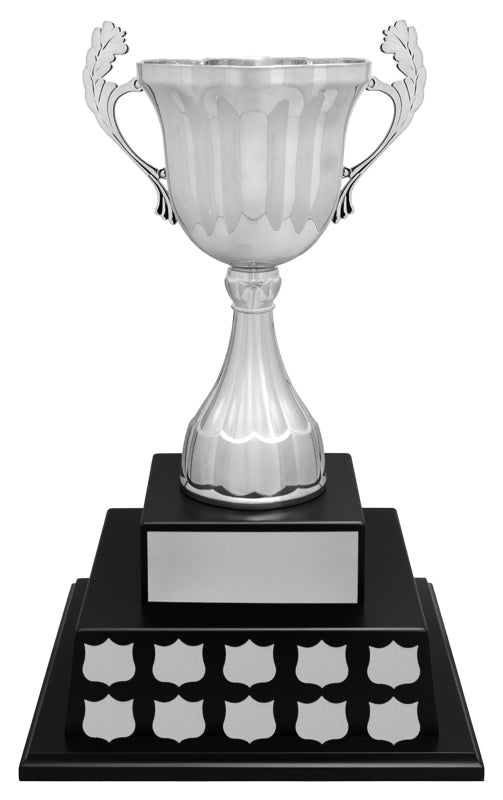 Lorenzo Cup - Black Satin Base-Black Satin/Gold