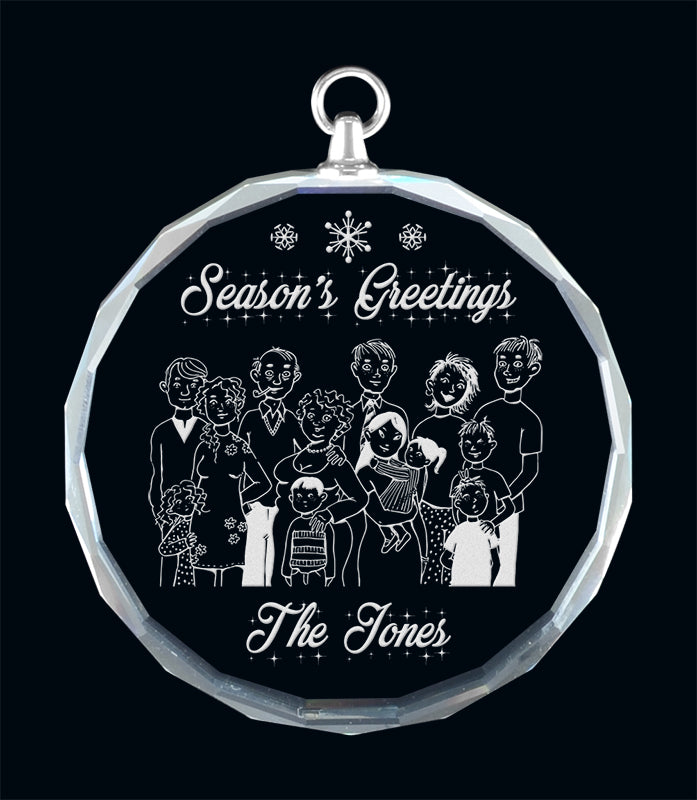Glass Jolly Ornament