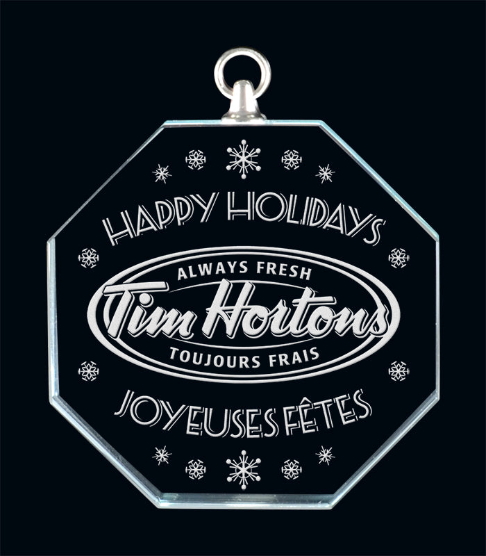 Glass Blizzard Ornament