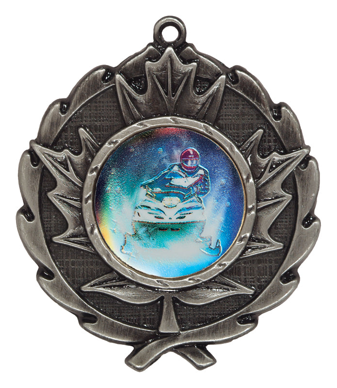 Maple Leaf Medals - Antique Silver