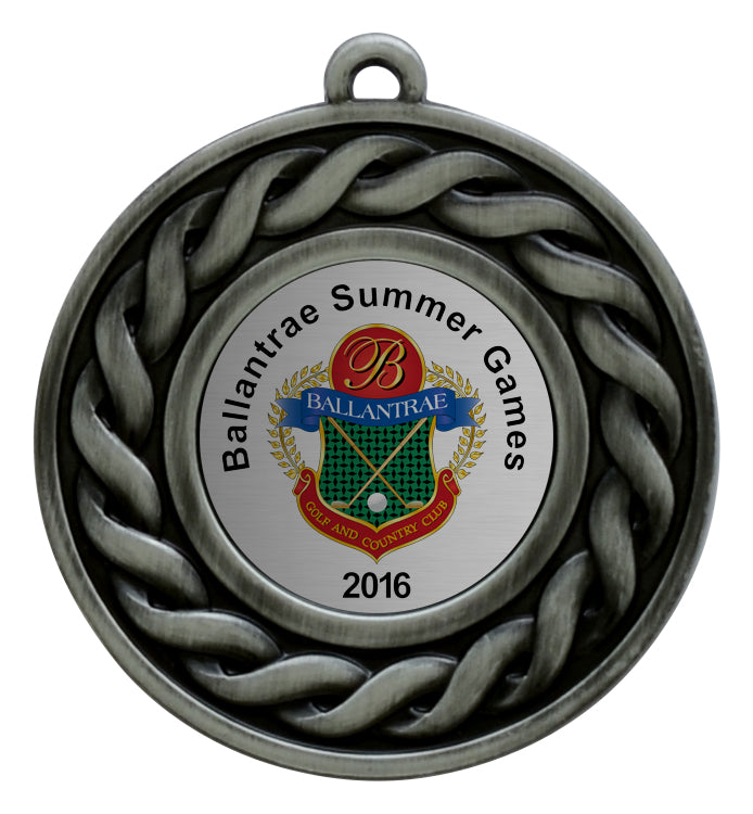 Lattice Medals - Antique Silver