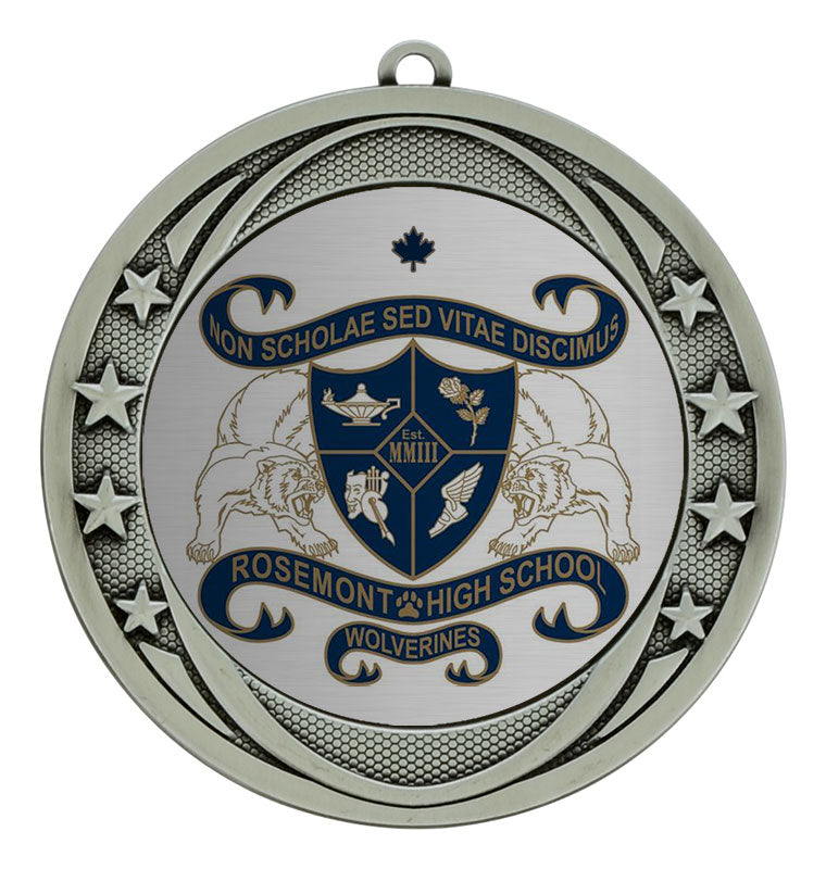 Orbit Medals - Antique Silver