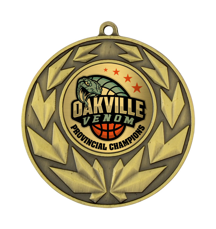 Dagger Medals - Antique Gold