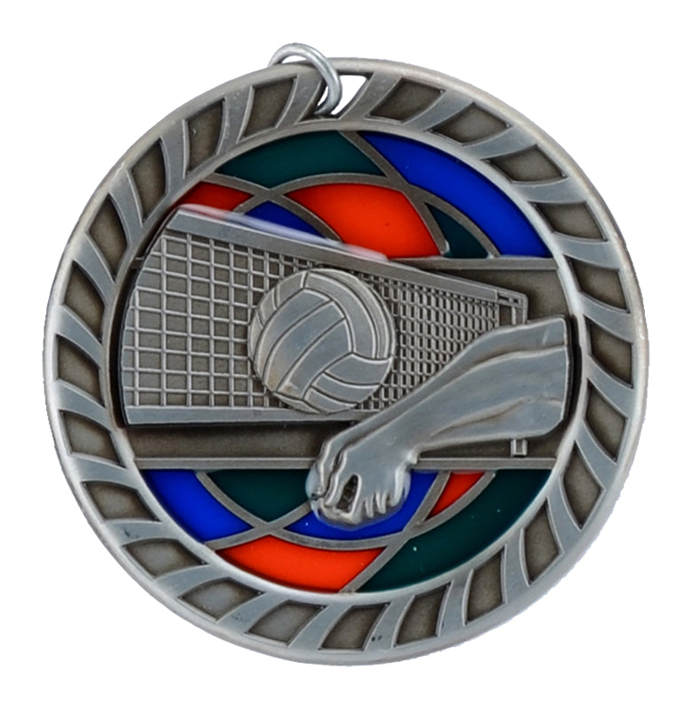 Stained Glass Medals-Volleyball