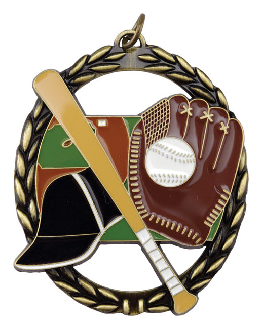 Negative Space Medals -Baseball